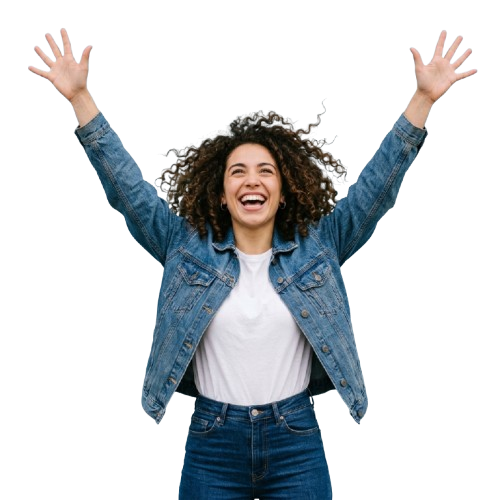 Person celebrating